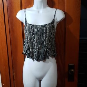 Tribal Print Crop Top